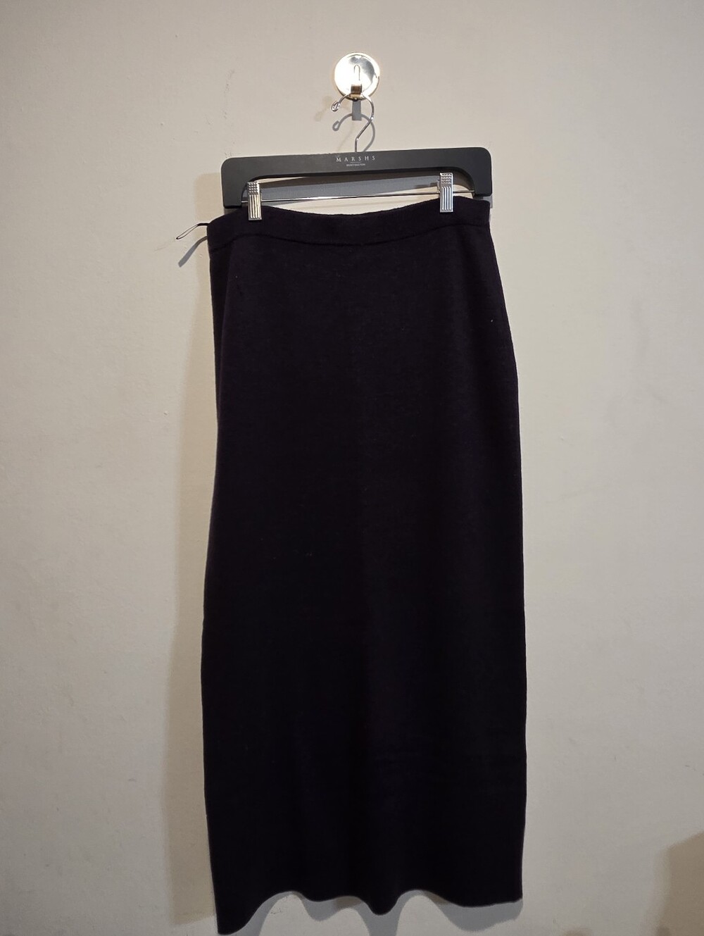 Eileen Fisher Plum Italian Yarn Knit Midi Skirt Size Medium